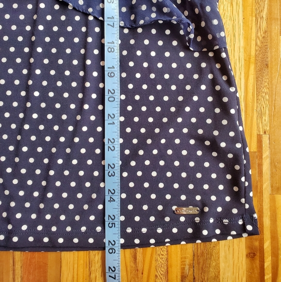 Calvin Klein Navy Polka Dot Tank - Picture 6 of 8
